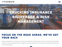 Tablet Screenshot of marquisagencytransportation.com